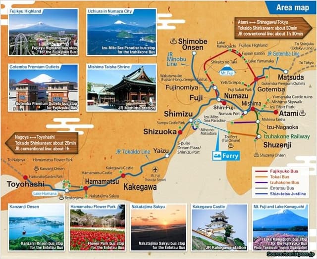 Mt.Fuji Shizuoka Area Tourist Pass Mini Guide