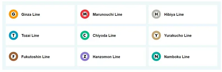 Free Tokyo Metro Subway Map