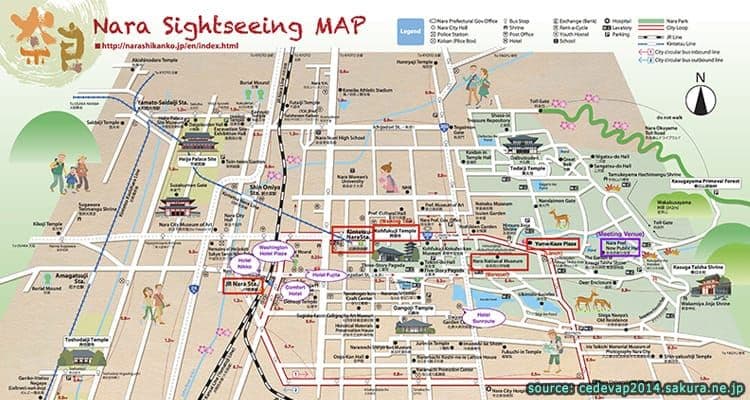 Free Nara Tourist Map