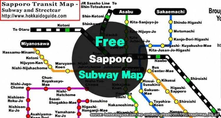 Free Sapporo Subway and Streetcar Map