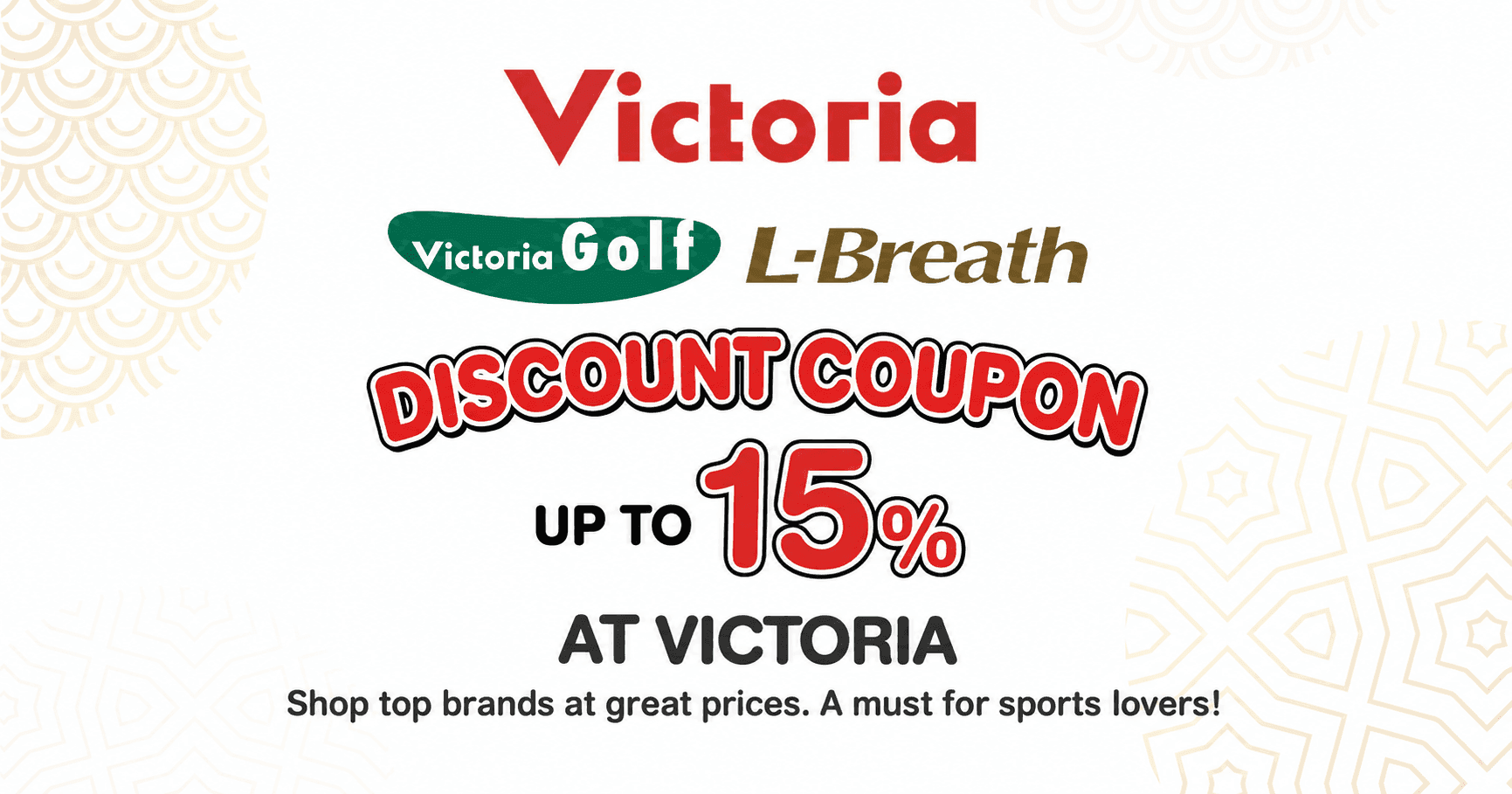 Exclusive Discount Coupon at Victoria Japan – Shop Top Sports Brands at Unbeatable Prices. A Must for Every Sports Lover!