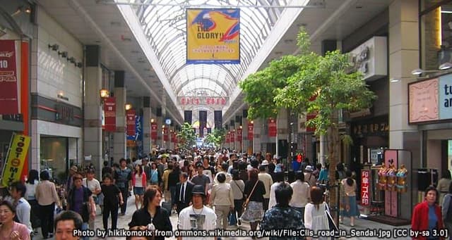 Clis Road: Sendai's Central Shopping Street