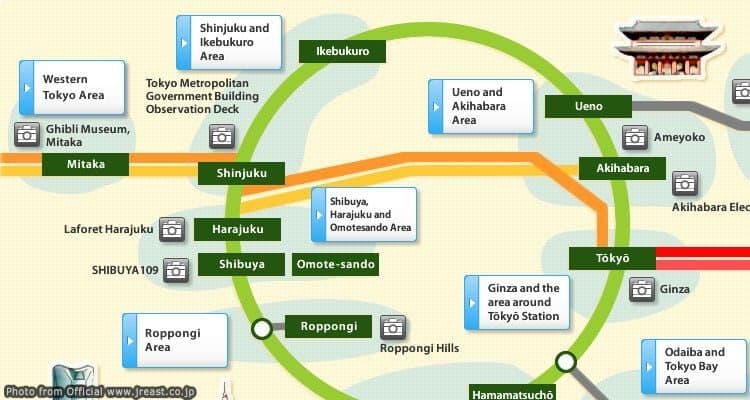 Free Download: Tokyo Train Sightseeing Map