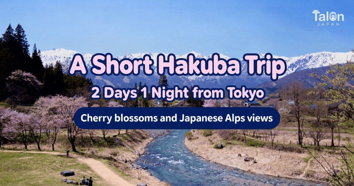 A Short 2-Day, 1-Night Hakuba Trip from Tokyo: Cherry Blossoms and Japanese Alps Views