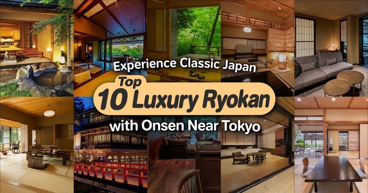Classic Japan: 10 Luxury Ryokan with Onsen Near Tokyo